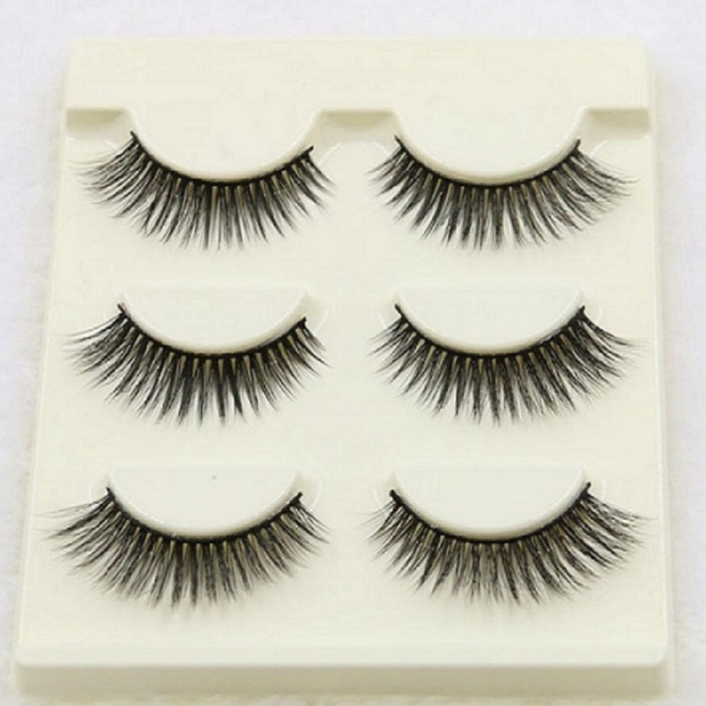 Hot 2 Set Luxury Natural 3D Eyelash Long Glam + 2 - Picture 2 of 6